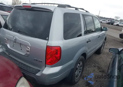 2004 Honda Pilot Ex-L из США, поврежденный, VIN 2HKYF18644H607110